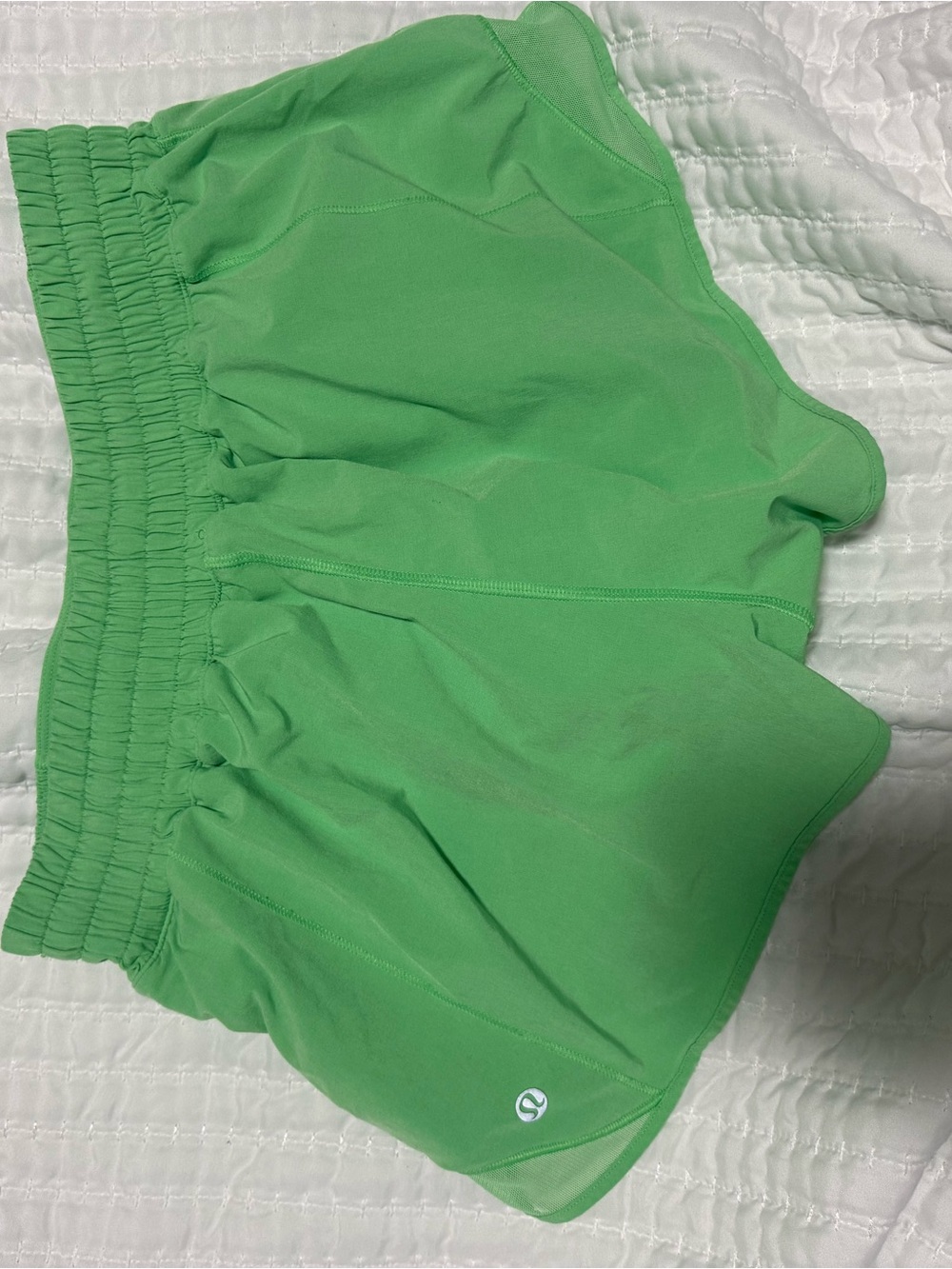 Lululemon Bright Green Athletic Running Shorts